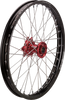 Wheel Assembly - SX-1 - Complete - Front - Black Wheel/Red Hub - 21x1.6