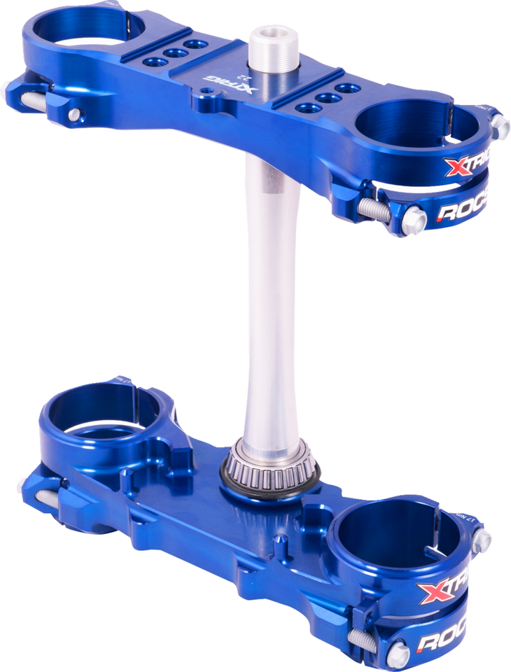 Triple Clamp - 22 mm - Blue - Lutzka's Garage