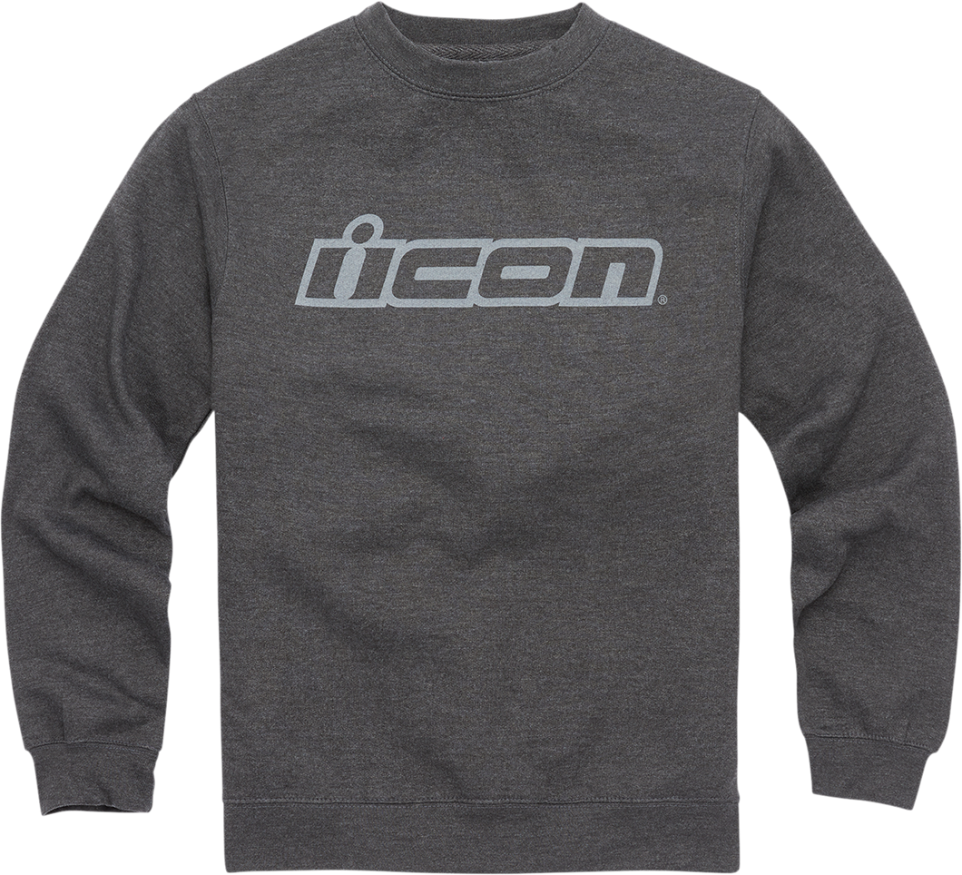 ICON Slant™ Crewneck Sweatshirt - Charcoal - Small - Lutzka's Garage