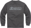ICON Slant™ Crewneck Sweatshirt - Charcoal - Small - Lutzka's Garage