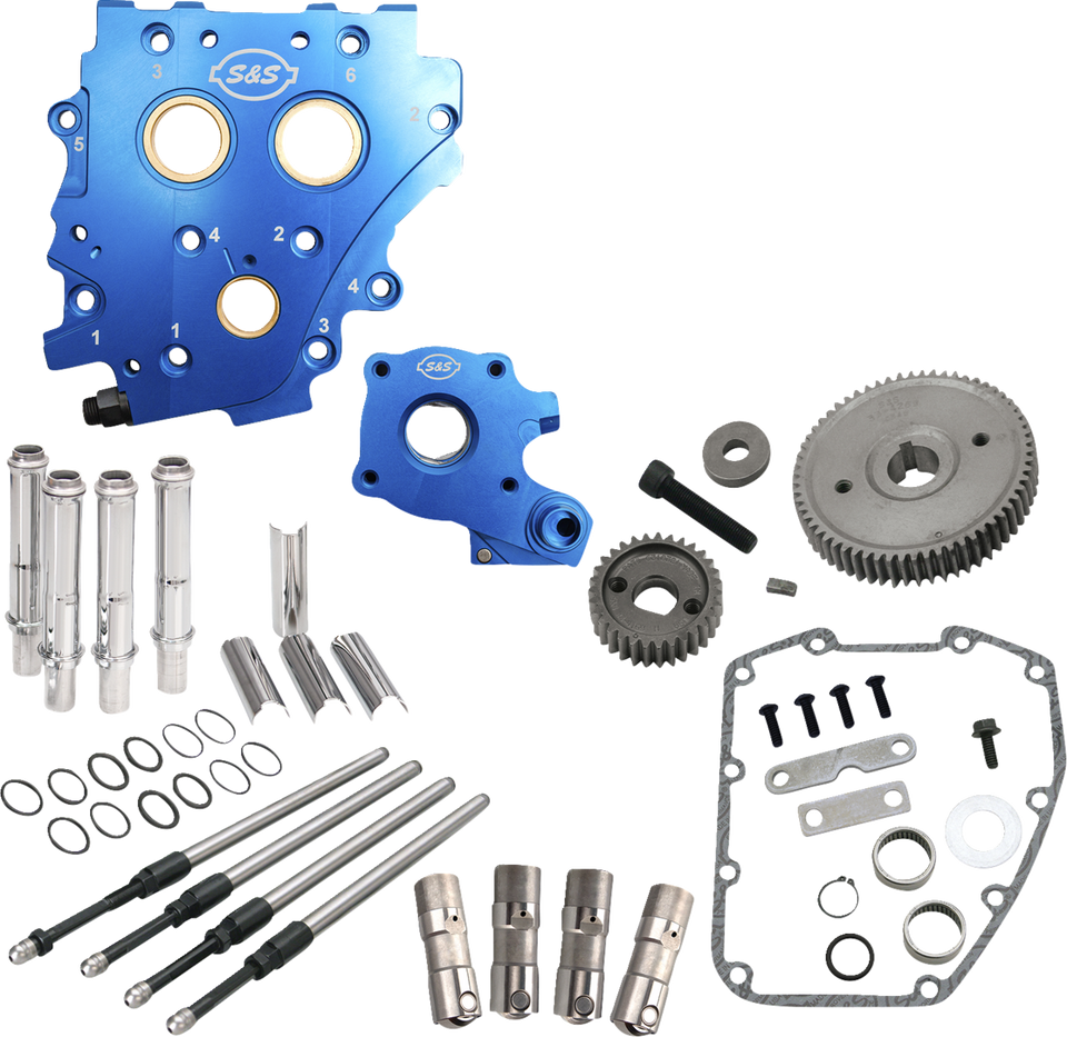 Cam Chest Kit without Cams - Gear Drive - Water Cooled - Chrome Pushrods - Twin Cam