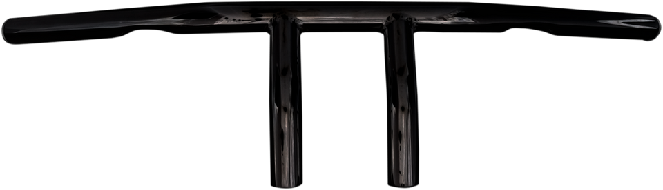 Handlebar - T-Bar - 4" - Dimpled - Black - Lutzka's Garage