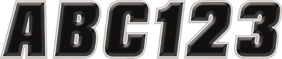 Sticker Kit - 2" - Black/Silver - Lutzka's Garage