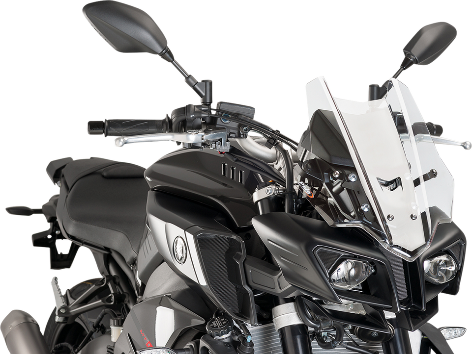 Race Windscreen - 14-1/4" - Clear - Yamaha - Lutzka's Garage