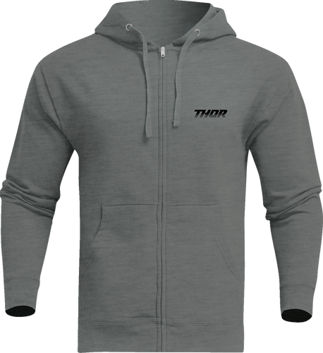 Formula Zip-Up Fleece Sweatshirt - Heather Gunmetal - Medium - Lutzka's Garage