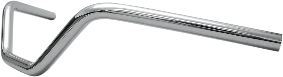 Handlebar - Flat Track - Knurled - Dimpled - Chrome - Lutzka's Garage