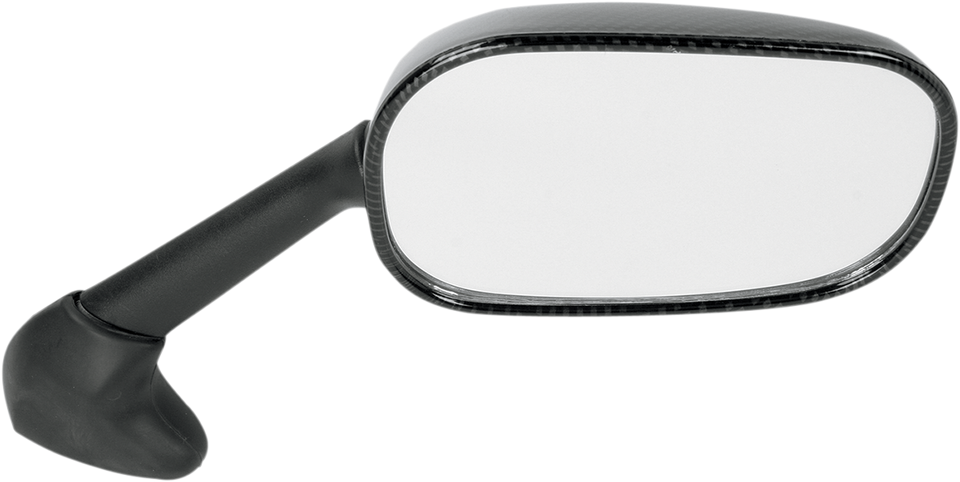 Mirror - Side View - Black/Carbon Fiber - Rectangle - Right - Yamaha