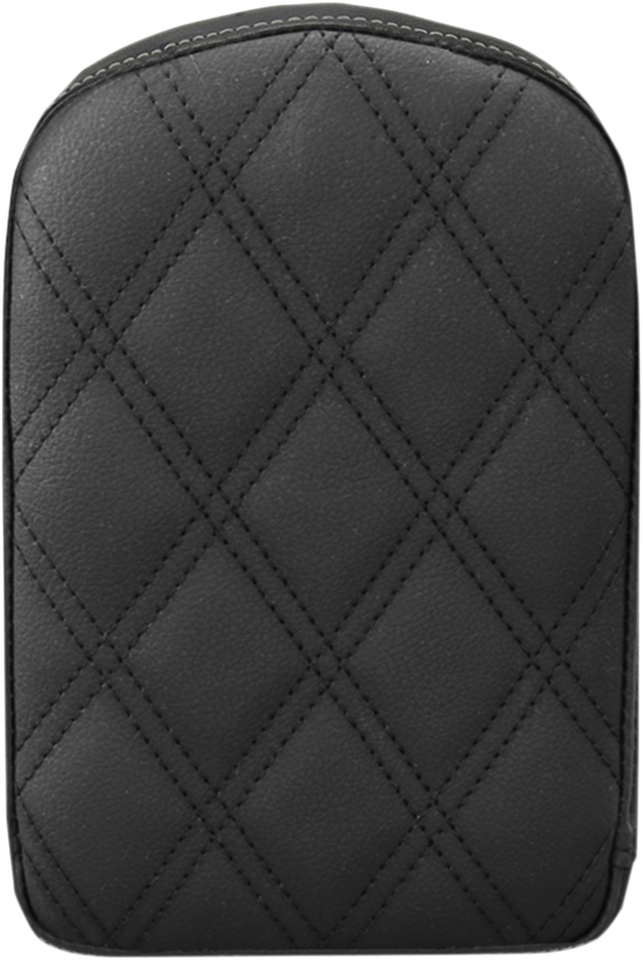 Sissy Bar Pad - Lattice Stitched - Black - Lutzka's Garage