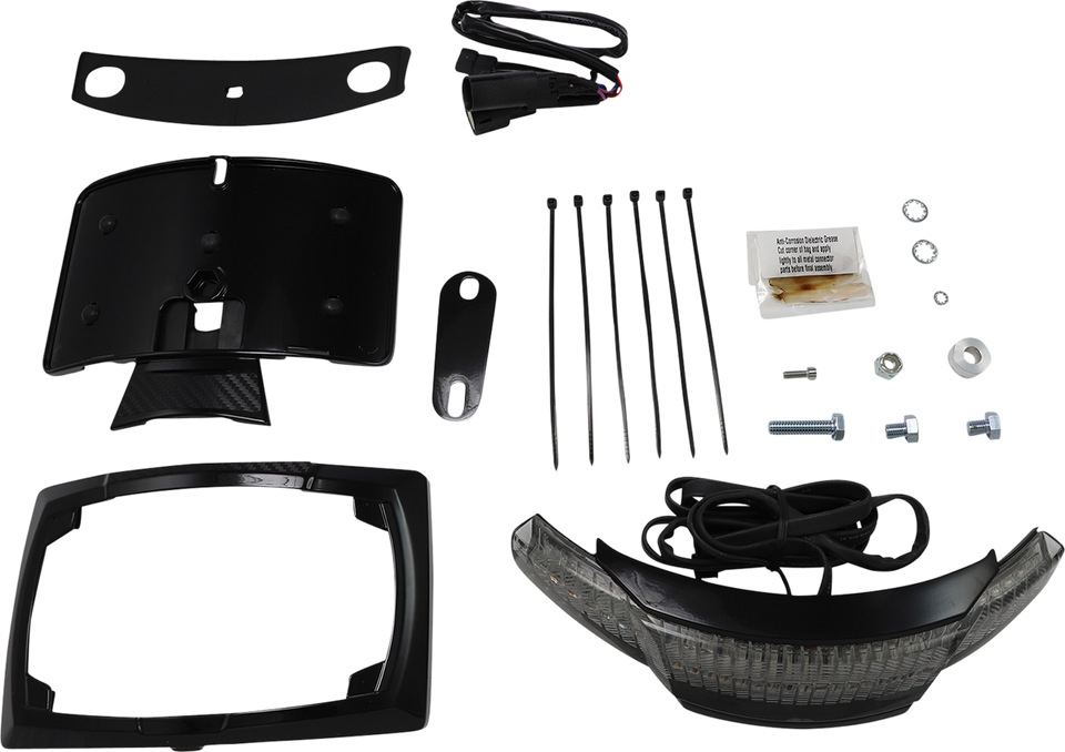 Taillight/License Plate Holder - Black - Lutzka's Garage