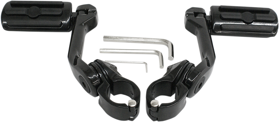 Highway Pegs With Mount - Black - Lutzka's Garage