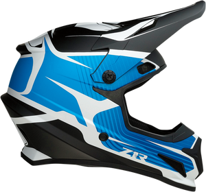 Rise Helmet - Flame - Blue - XS - Lutzka's Garage