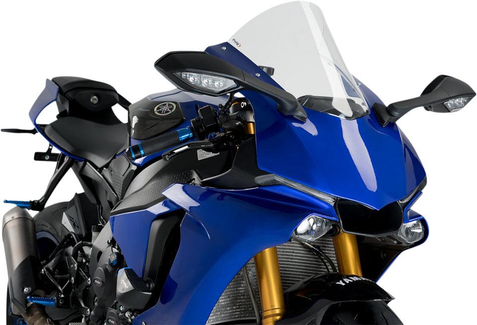 Race Windscreen - 14-3/8" - Clear - YZF-R1 - Lutzka's Garage