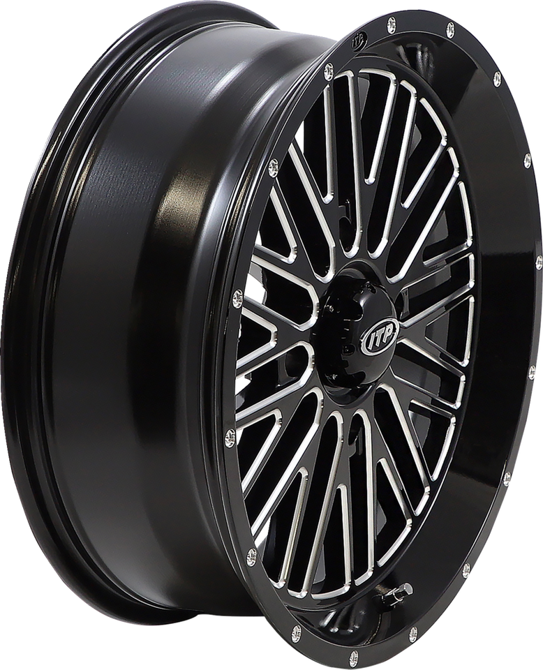 Wheel - Momentum - Front/Rear - Black/Milled - 18x6.5 - 4/156 - 4+2.5 (+10 mm)