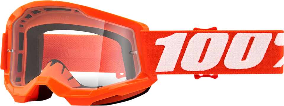 Youth Strata 2 Goggles - Orange - Clear - Lutzka's Garage