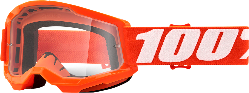 Youth Strata 2 Goggles - Orange - Clear - Lutzka's Garage