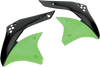 Radiator Shrouds - Green/Black - Lutzka's Garage