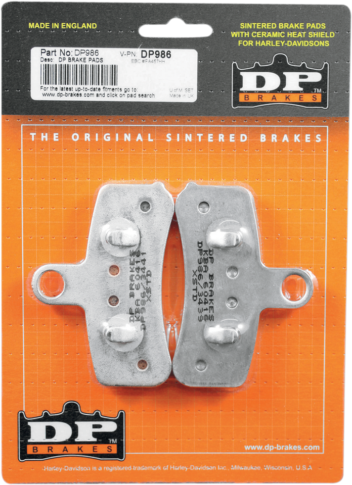 Sintered Brake Pads - DP986