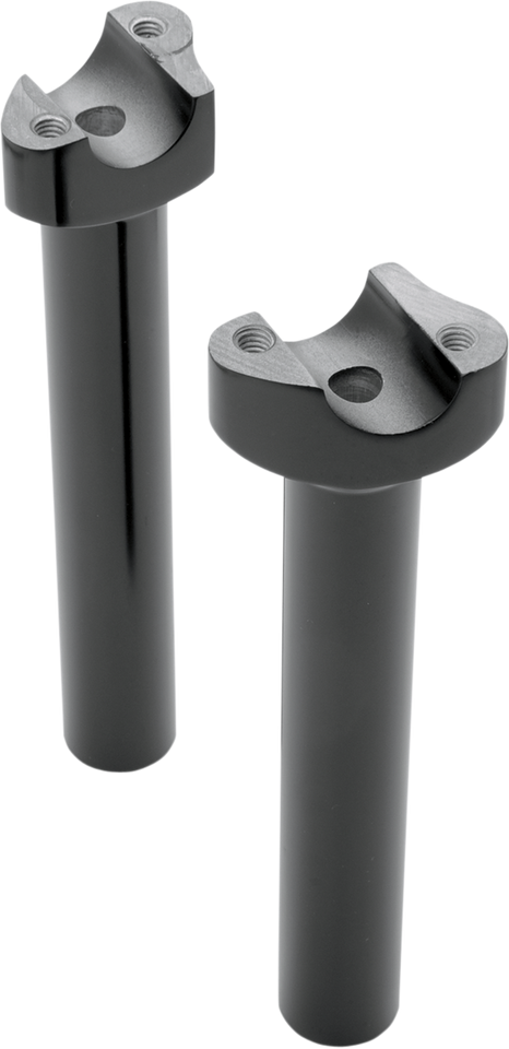 Risers - Straight - 8" - Black - Lutzka's Garage