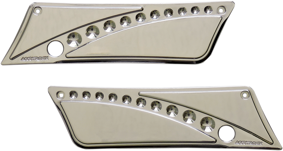 Latch Cover 93-13 - Drilled Chrome - FL