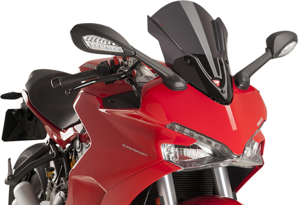 Race Windscreen - 16" - Dark Smoke - Ducati - Lutzka's Garage