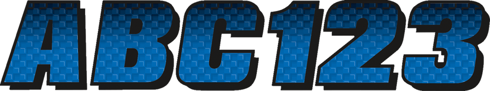 I.D. Sticker Kit - 300 Series - Blue Gradation