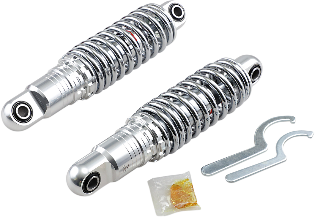Premium Ride-Height Adjustable Shocks - Chrome - Heavy Duty - 11