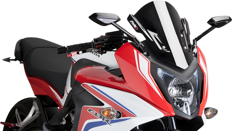 Race Windscreen - 14" - Black - CBR650F - Lutzka's Garage