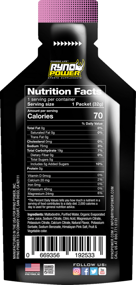 Mana Performance Gel - Mixed Berries - 12 Pack with Display Caddy