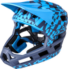 DH Invader Helmet - LTD Glitch - Matte Navy/Cyan - XS-M