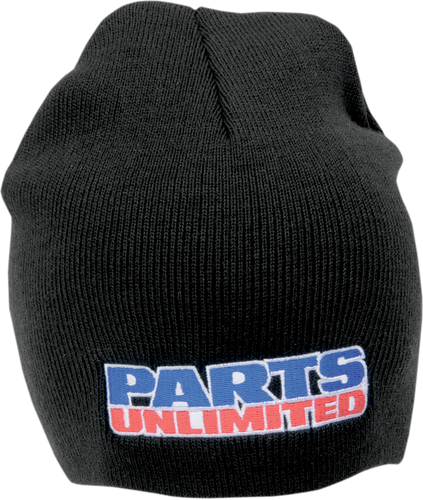 Parts Unlimited Beanie - Black - Lutzka's Garage