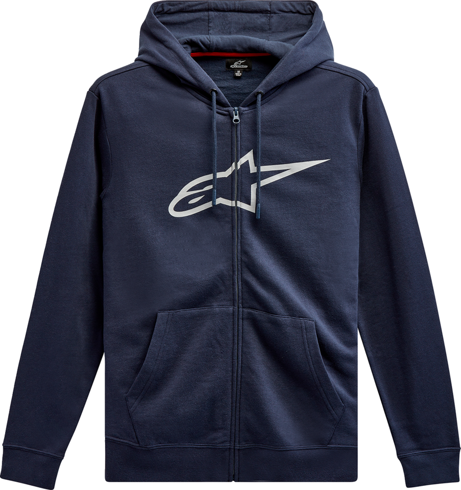 Ageless 2 Zip Hoodie - Navy/Gray - Medium - Lutzka's Garage
