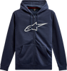 Ageless 2 Zip Hoodie - Navy/Gray - Medium - Lutzka's Garage