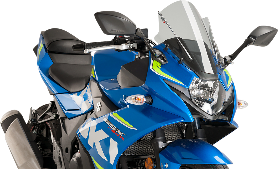 Race Windscreen - 14-3/8" - Smoke - Suzuki