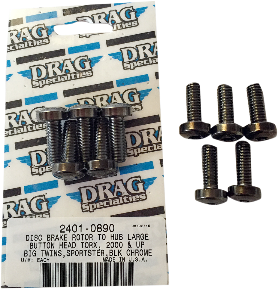 Mounting Kit - Rotor to Hub - Front - Black - Lutzka's Garage