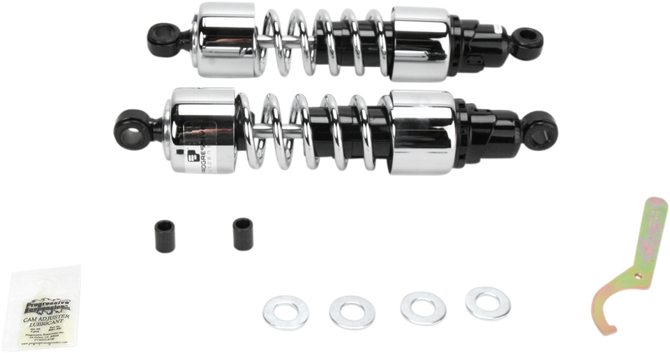 Shocks - 412 Cruiser Series - Chrome - 13" - Heavy Duty - Lutzka's Garage