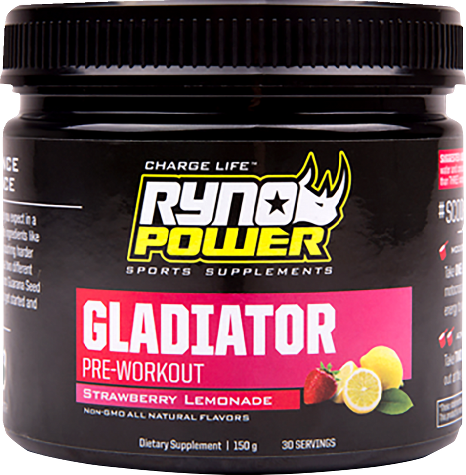Gladiator Pre-Workout Drink Mix - Tub - Strawberry Lemonade