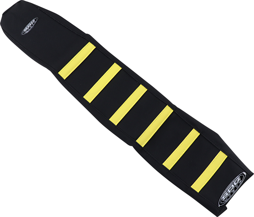 6-Ribbed Seat Cover - Yellow Ribs/Black Top/Black Sides
