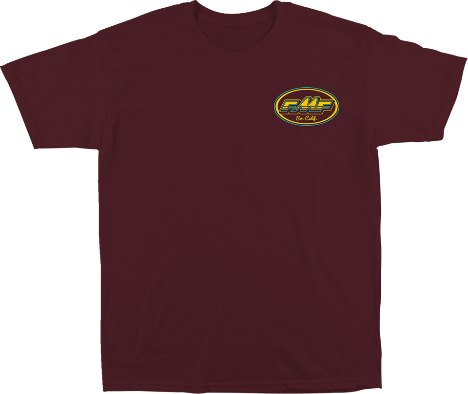 Golden Stay T-Shirt - Maroon - Small - Lutzka's Garage