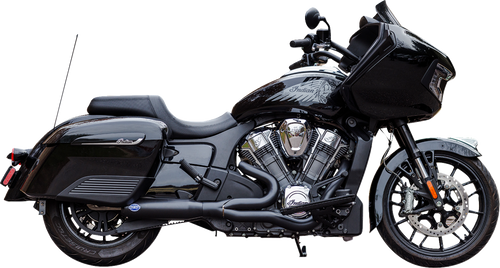 2-into-1 Qualifier Exhaust System - Race Only - Black - Stainless Steel - Lutzka's Garage