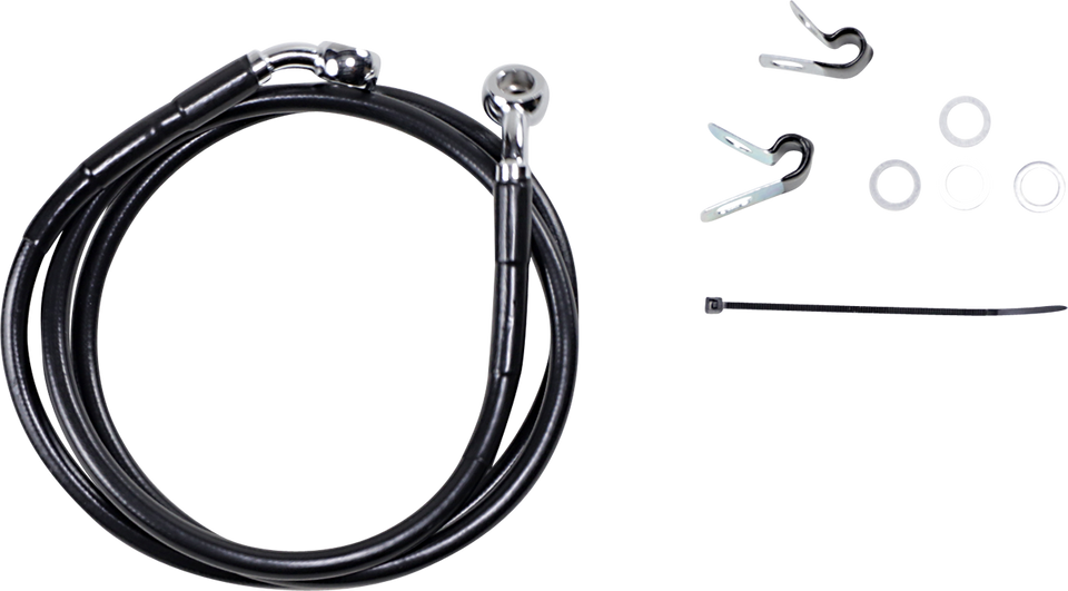 Brake Line - Front - Black - +6" - XL - Lutzka's Garage