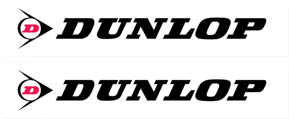 FX Swingarm Sticker - Dunlop - Black - Lutzka's Garage