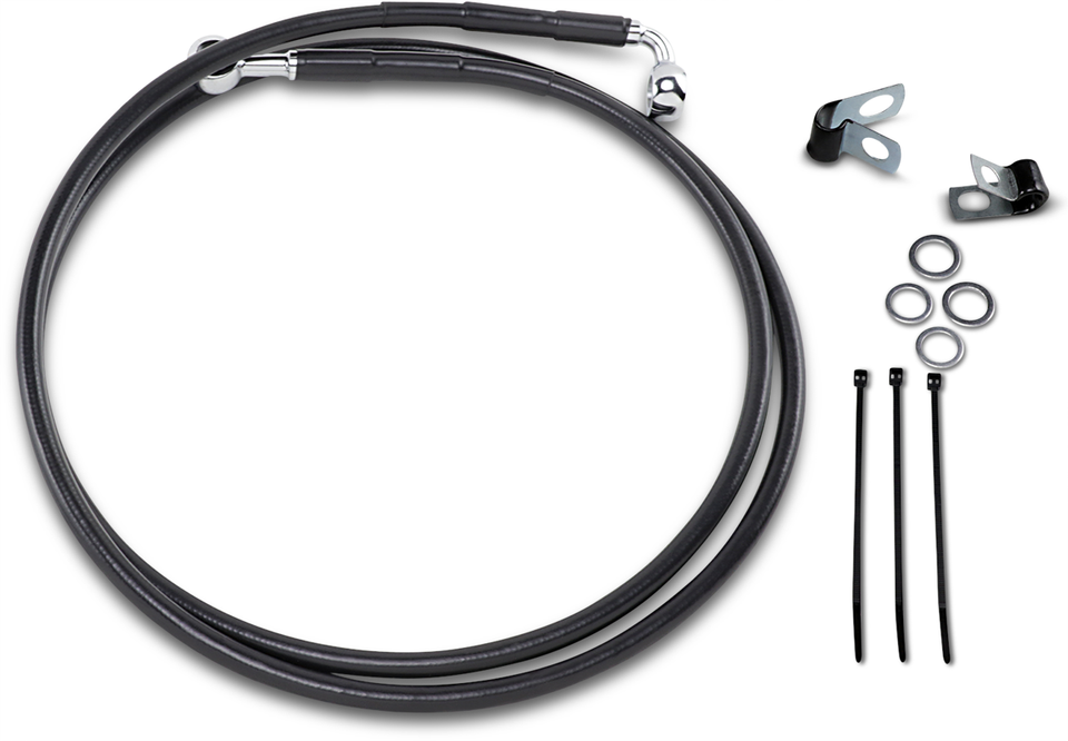Brake Line - Front - Black - +10" - Lutzka's Garage
