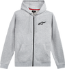 Ageless Zip Hoodie - Heather Gray/Black - Medium - Lutzka's Garage