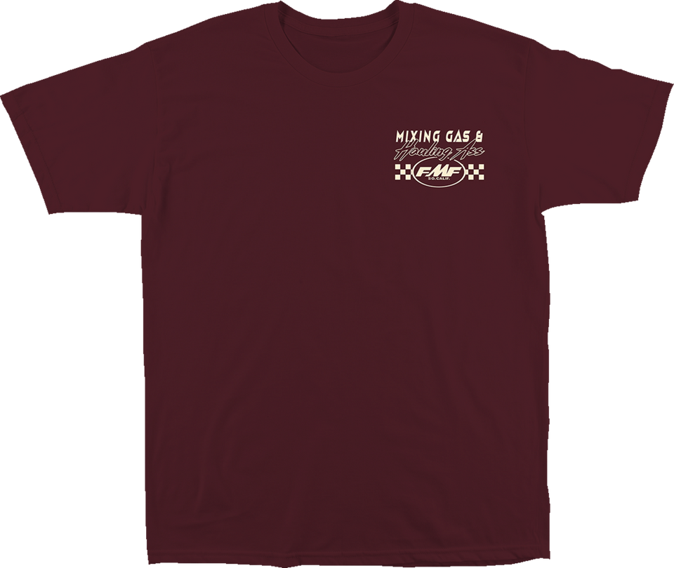 Iconic T-Shirt - Maroon - Medium - Lutzka's Garage