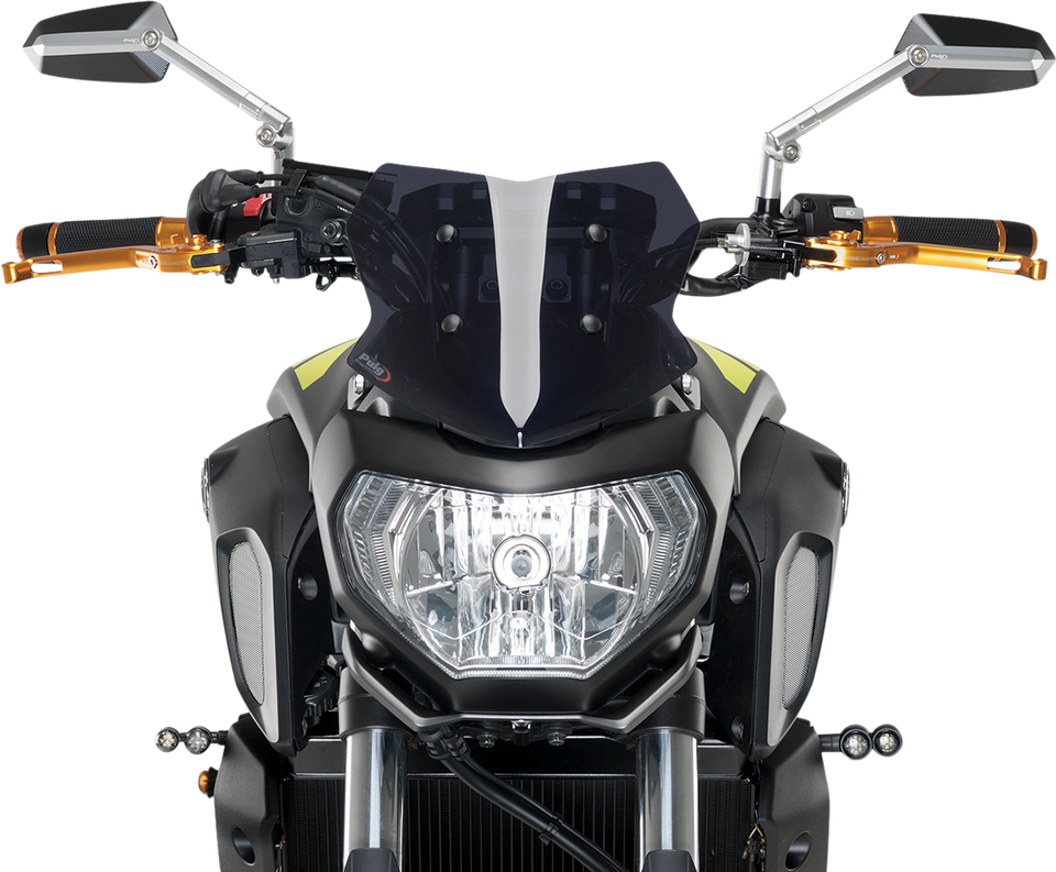 Naked Sport Windscreen - Dark 9" - Smoke - Yamaha
