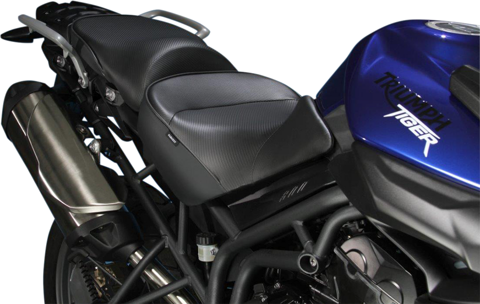 World Sport™ Performance Seat - Black - Carbon FX - Regular - Tiger 800 11-18 - Lutzka's Garage