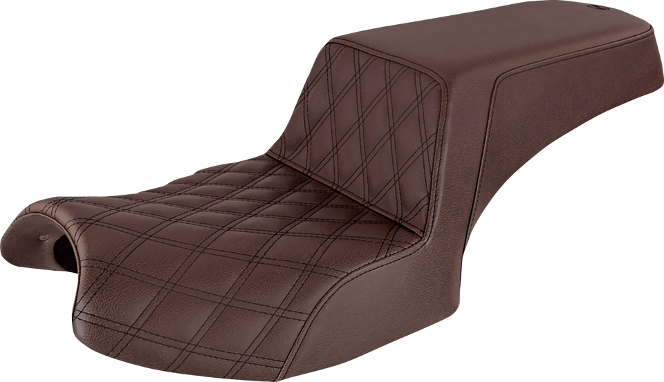 Step-Up Seat - Front Lattice/Rear Smooth - Brown - Challenger - Lutzka's Garage