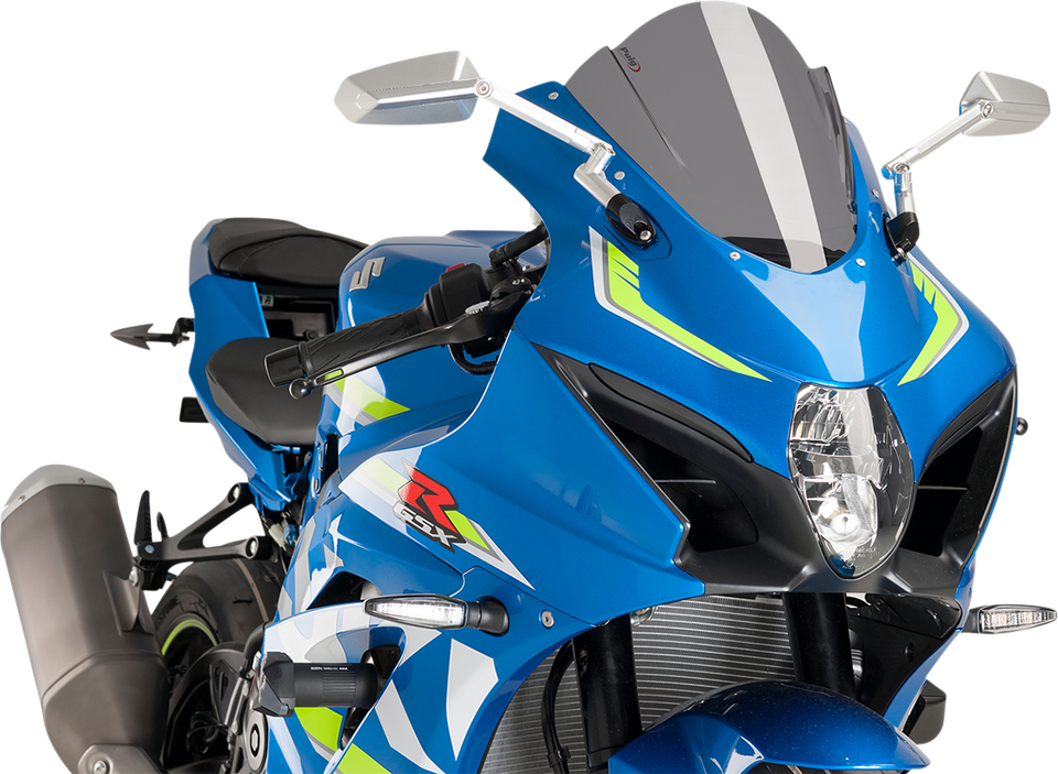 Race Windscreen - 12-1/4" - Dark Smoke - Suzuki - Lutzka's Garage