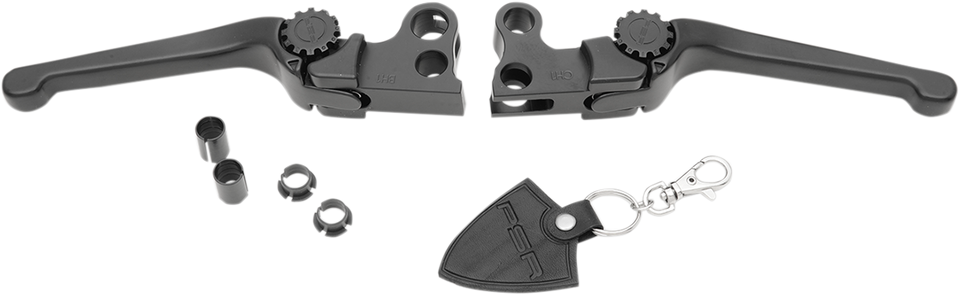 Lever Set - Anthem - Harley Davidson - Black - Lutzka's Garage