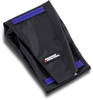 Ribbed Seat Cover - Black Cover/Blue Ribs - Husqvarna